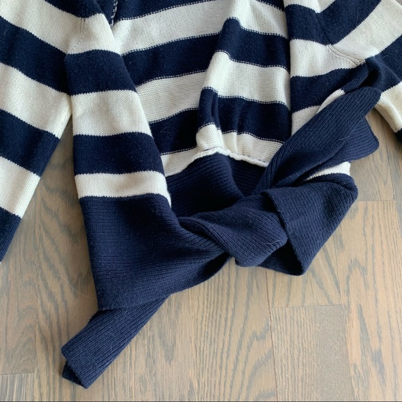 Brochu Walker Ayla Tie Cardi Atlas Stripe Sz M NWT - Picture 3 of 6